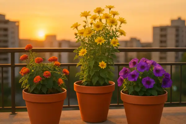 Centro Oeste urbano: floração distribuída com três vasos que resolvem o ano